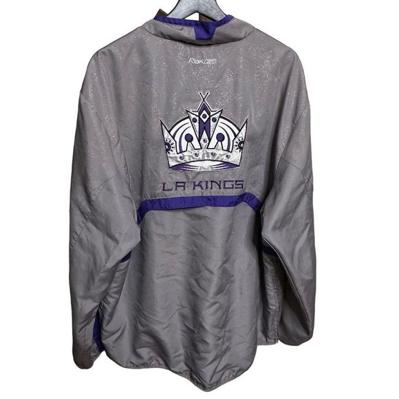 Y2K Reebok LA Kings Windbreaker Pullover XL - Picture 2 of 3